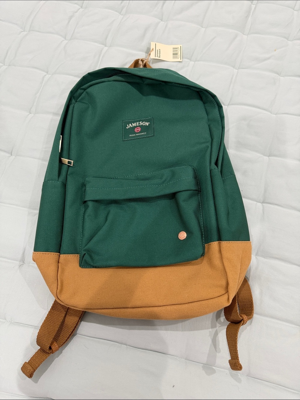 Green and Tan Jameson Backpack